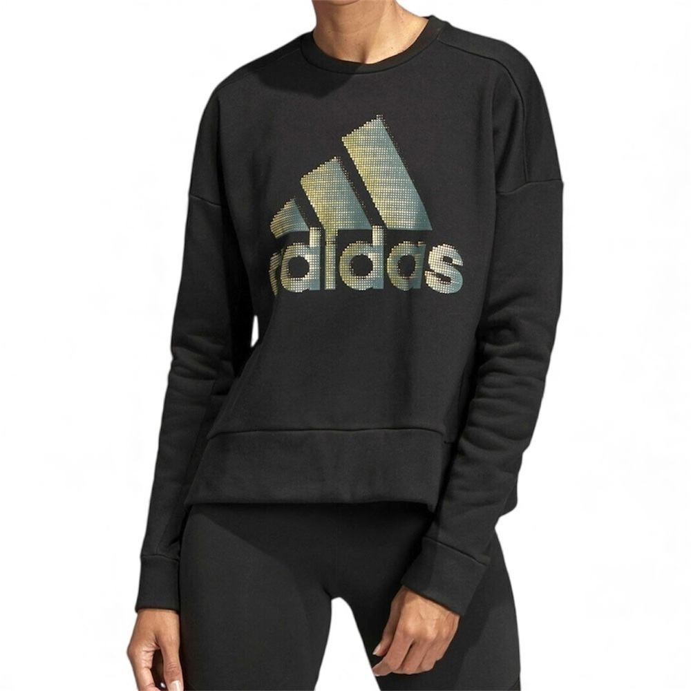 Adidas ID Glam Fleece Sweatshirt Black